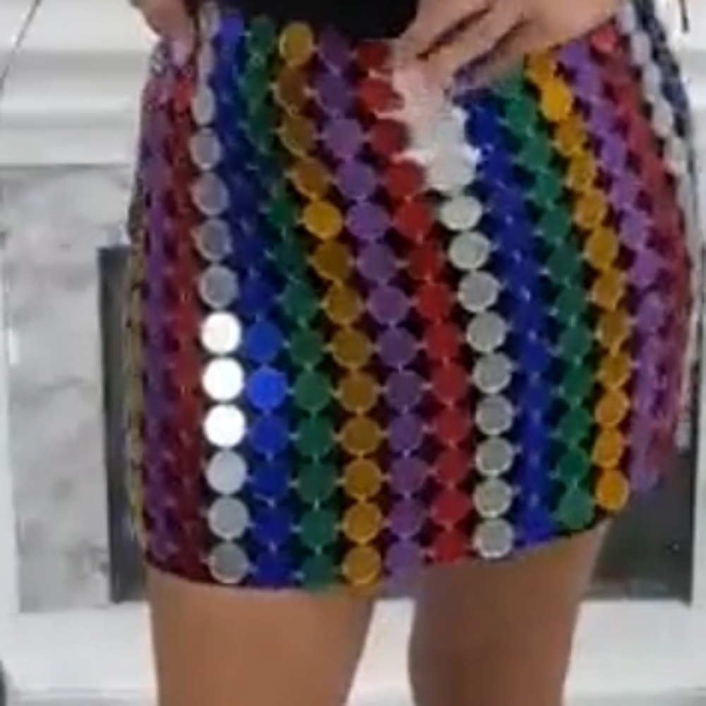 MULTI DISC MINI SKIRT-OS BRAND